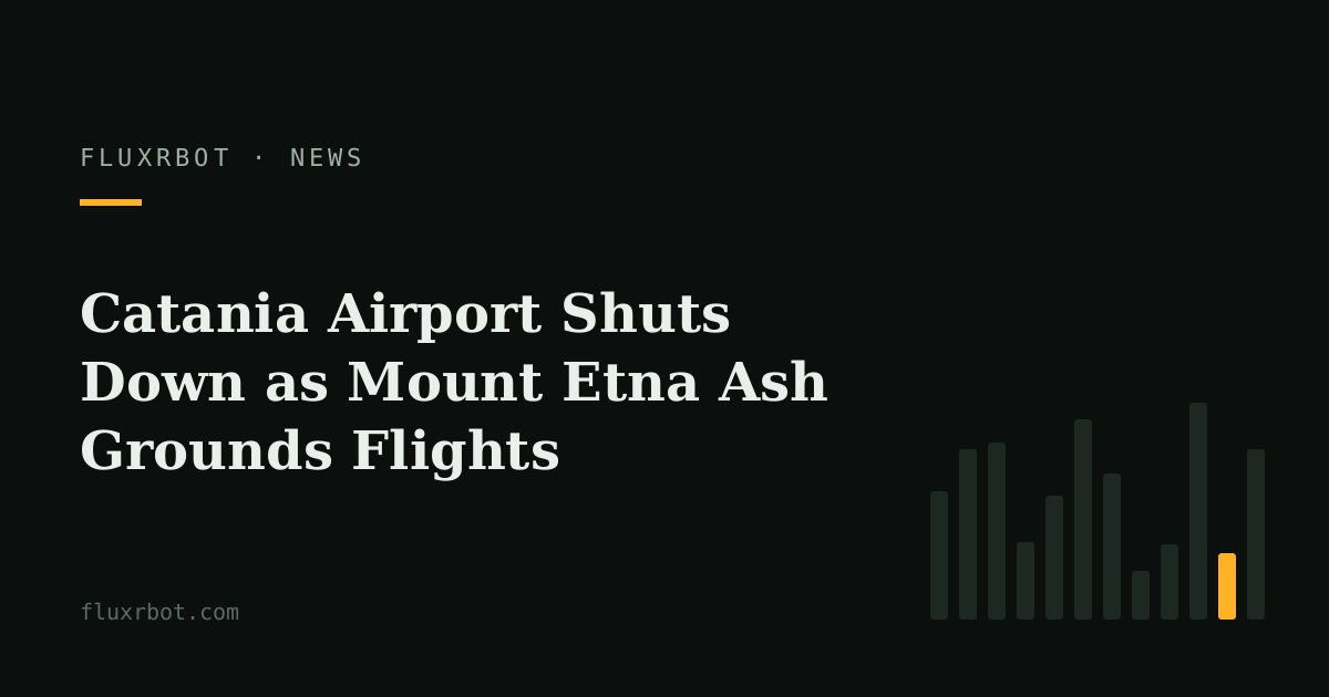 Catania Airport Shuts Down as Mount Etna Ash Grounds Flights
