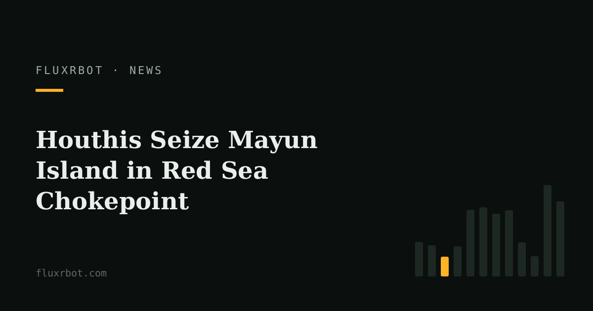 Houthis Seize Mayun Island in Red Sea Chokepoint