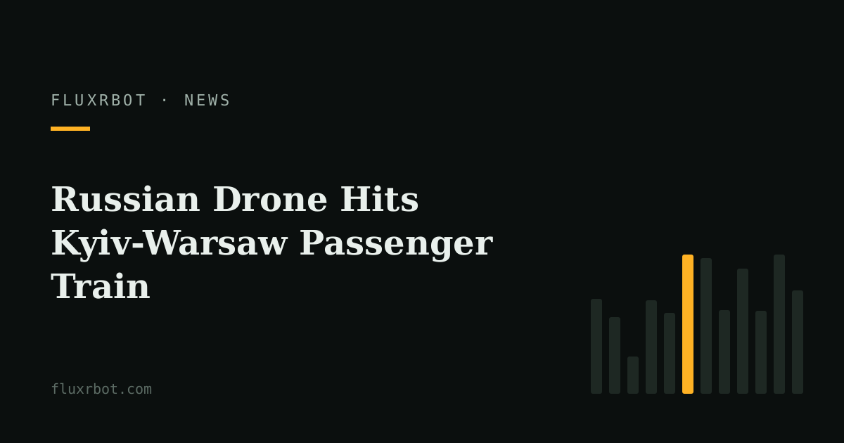 Russian Drone Hits Kyiv-Warsaw Passenger Train
